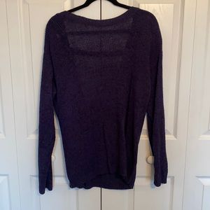Blue over sized sweater with open back, M/L, Tobi